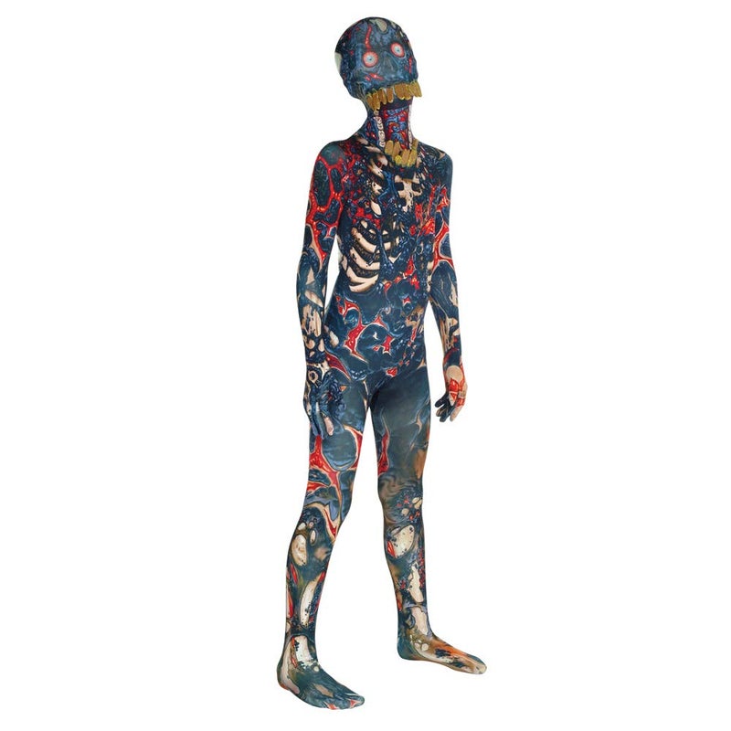 Morphsuits Kids Burnt Zombie Monster Costume - Large 4'-4'6 / 10-12 Years - Image 2